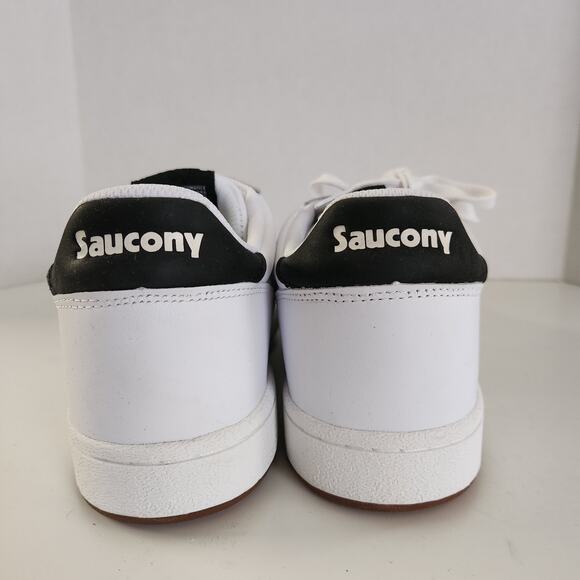 Saucony Men\'w Jazz Court Sneaker, White/Black, 12 Medium main image 7